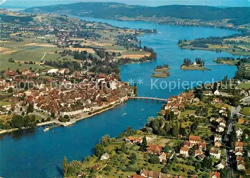 AK / Ansichtskarte Stein Rhein mit Untersee Fliegeraufnahme Kat. Stein Rhein