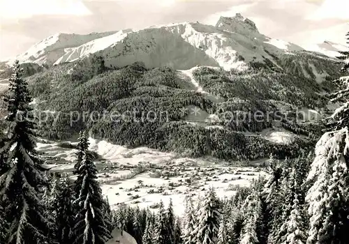 AK / Ansichtskarte Klosters GR mit Gotschnagrat und Casanna Kat. Klosters