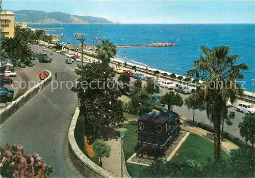 AK / Ansichtskarte Loano Scorcio panoramico Uferstrasse Dampflokomotive Kat. Italien