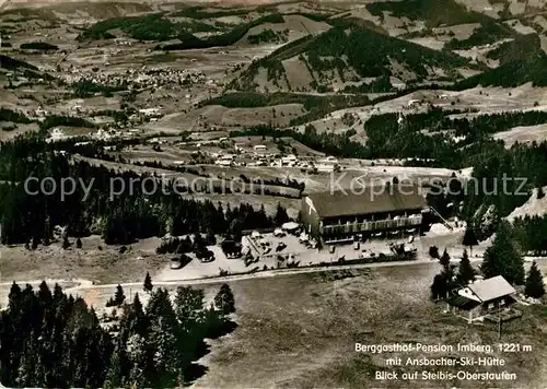 AK / Ansichtskarte Steibis Fliegeraufnahme Berggasthof Pension Imberg Kat. Oberstaufen