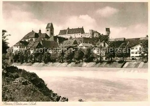 AK / Ansichtskarte Fuessen Allgaeu Panorama Lech Schloss Kat. Fuessen