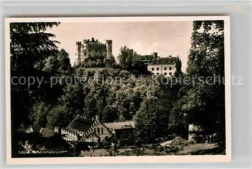 AK / Ansichtskarte Fuessen Allgaeu Schloss Hohenschwangau Kat. Fuessen