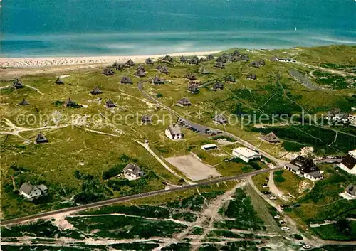 AK / Ansichtskarte Hoernum Sylt Fliegeraufnahme mit Strand Kat. Hoernum (Sylt)