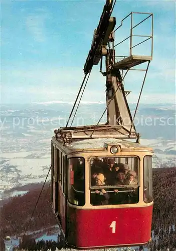 AK / Ansichtskarte Seilbahn Jested Nejvyssi vrchol Luzickych Hornim Hanychovem  Kat. Bahnen