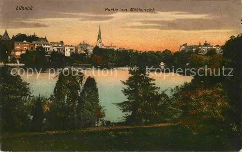 AK / Ansichtskarte Luebeck Partie am Muehlenteich Kat. Luebeck