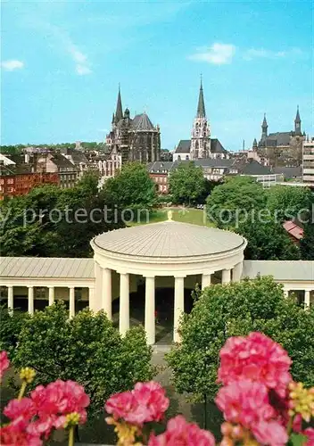 AK / Ansichtskarte Aachen Stadtzentrum Dom Rathaus Parkanlage Kat. Aachen