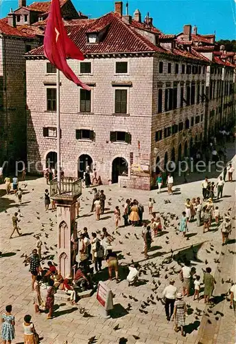 AK / Ansichtskarte Dubrovnik Ragusa Marktplatz Orlandssaeule Kat. Dubrovnik