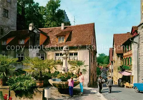 AK / Ansichtskarte Meersburg Bodensee Steigstrasse Baerenbrunnen Kat. Meersburg