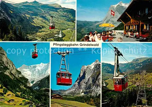 AK / Ansichtskarte Seilbahn Pfingstegg Grindelwald  Kat. Bahnen