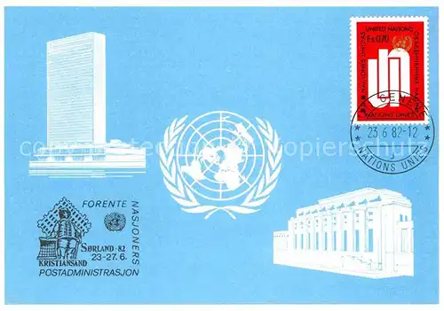 AK / Ansichtskarte Politik New York United Nations Headquarters Geneve Palais des Nations  Kat. Politik