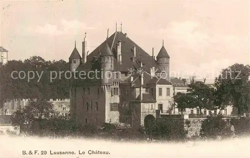 AK / Ansichtskarte Lausanne VD Le Chateau Kat. Lausanne