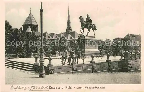 AK / Ansichtskarte Essen Ruhr Kaiser Wilhelm Denkmal  Kat. Essen