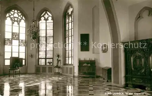 AK / Ansichtskarte Niederlahnstein Burg Lahneck Kapelle Kat. Lahnstein