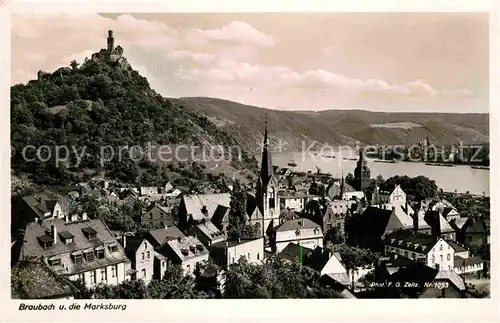 AK / Ansichtskarte Marksburg Panorama Kat. Braubach