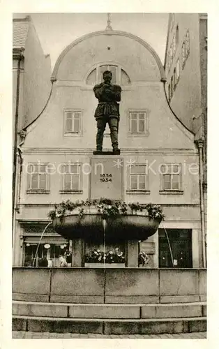 AK / Ansichtskarte Friedland Breslau Wallenstein Brunnen Kat. Wroclaw