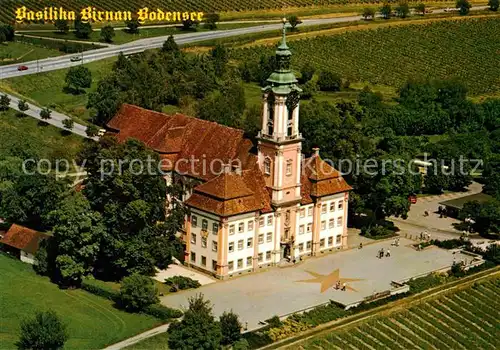 AK / Ansichtskarte Birnau Bodensee Basilika Luftbild Kat. Uhldingen Muehlhofen