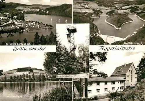 AK / Ansichtskarte Aggertalsperre Zeltplatz Lantenbach Landschulheim Jugendherberge Kat. Gummersbach