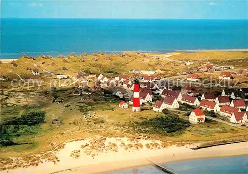 AK / Ansichtskarte Hoernum Sylt Nordseebad Leuchtturm Fliegeraufnahme Kat. Hoernum (Sylt)