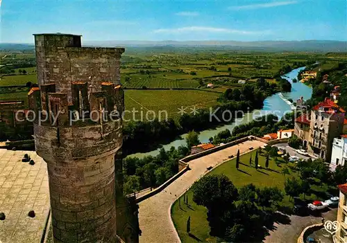 AK / Ansichtskarte Beziers Tours de la Cathedrale St Nazaire Echappe sur la vallee de l Orb Kat. Beziers