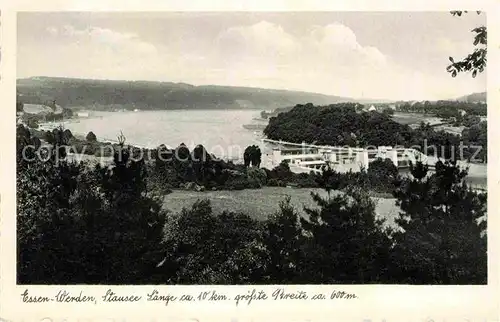 AK / Ansichtskarte Werden Ruhr Stausee  Kat. Essen