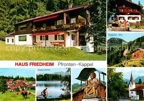 AK / Ansichtskarte Pfronten Kappel Haus Friedheim Kat. Pfronten