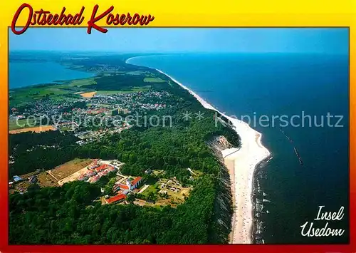 AK / Ansichtskarte Koserow Ostseebad Usedom Fliegeraufnahme Insel Usedom Kat. Koserow