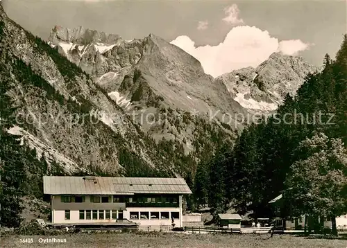 AK / Ansichtskarte Oberstdorf Oytalhaus mit Schneck und Gr. Wilde Kat. Oberstdorf