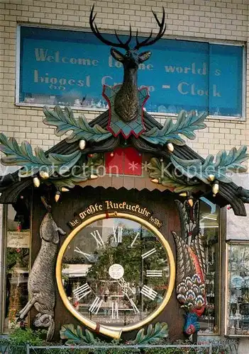 AK / Ansichtskarte Wiesbaden Groesste Kuckucksuhr der Welt Kat. Wiesbaden