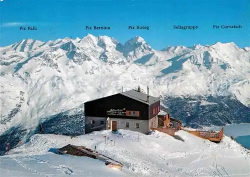 AK / Ansichtskarte Piz Nair Amsteg Luftseilbahn Endstation Corviglia Berninagruppe Kat. Piz Nair