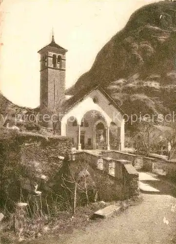 AK / Ansichtskarte Tessin Ticino Kirchlein Zeichnung Kat. Lugano