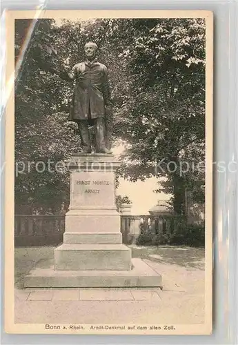 AK / Ansichtskarte Bonn Rhein Arndt Denkmal Alter Zoll  Kat. Bonn