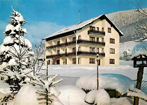 AK / Ansichtskarte Mitteltal Schwarzwald Gaestehaus Birkenhof Winterpanorama Weihnachtskarte Kat. Baiersbronn