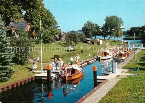 AK / Ansichtskarte Wustrow Ostseebad Canwo Schleuse Kat. Ostseebad Wustrow