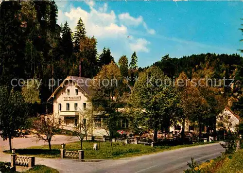 AK / Ansichtskarte Pottenstein Oberfranken Hotel Cafe Schuettersmuehle Kat. Pottenstein