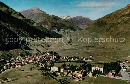 AK / Ansichtskarte Andermatt Panorama Blick gegen die Furka Kat. Andermatt