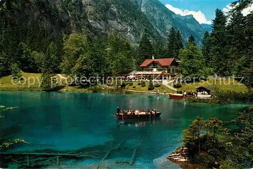 AK / Ansichtskarte Blausee BE Ruderboot Kat. Blausee Mitholz