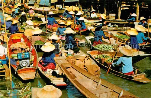 AK / Ansichtskarte Thailand Schwimmender Markt Kat. Thailand