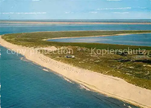 AK / Ansichtskarte List Sylt Fliegeraufnahme Strandhalle Ellenbogen Kat. List