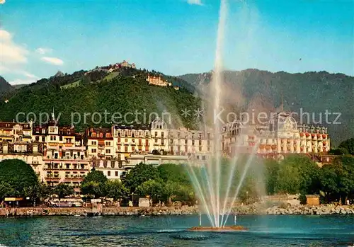 AK / Ansichtskarte Montreux VD Fontaene Kat. Montreux