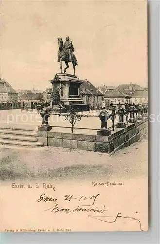 AK / Ansichtskarte Essen Ruhr Kaiserdenkmal Kat. Essen