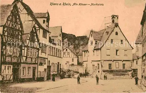 AK / Ansichtskarte Rhens Alte Haeuser Marktplatz Kat. Rhens