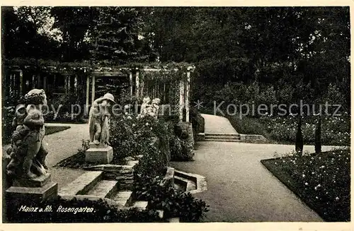 AK / Ansichtskarte Mainz Rhein Rosengarten