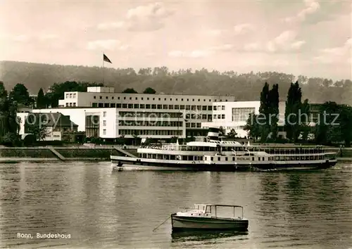 AK / Ansichtskarte Bonn Rhein Bundeshaus Rheindampfer Kat. Bonn