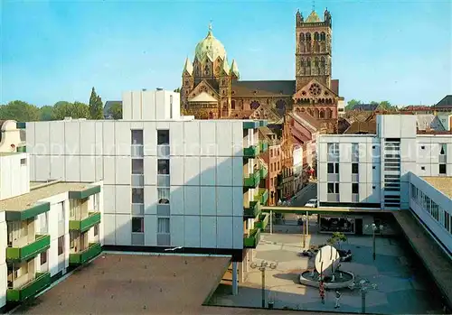 AK / Ansichtskarte Neuss Meererhof mit Blick auf Quirinus Muenster Kat. Neuss