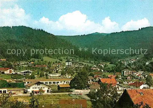 AK / Ansichtskarte Bodenmais Fliegeraufnahme Kurhaus Hallenbad Schwimmbad Hotel Sonnenhof Riesloch Arber Kat. Bodenmais