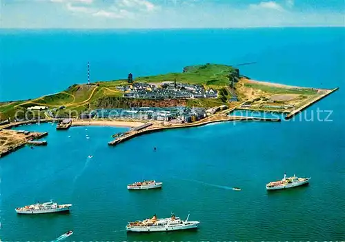 AK / Ansichtskarte Helgoland Fliegeraufnahme Reede Insel  Kat. Helgoland