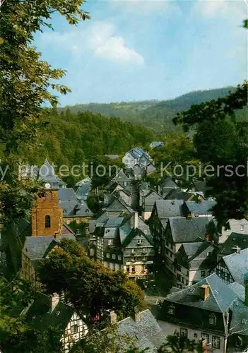 AK / Ansichtskarte Monschau Marktplatz Muehlenberg Ankirche Kat. Monschau