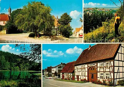 AK / Ansichtskarte Wuennenberg Bauernhaus See Kirche  Kat. Bad Wuennenberg