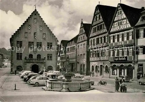 AK / Ansichtskarte Bad Mergentheim Marktplatz Kat. Bad Mergentheim