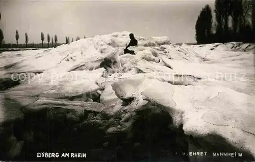 AK / Ansichtskarte Mannheim Eisberg Rhein Kat. Mannheim